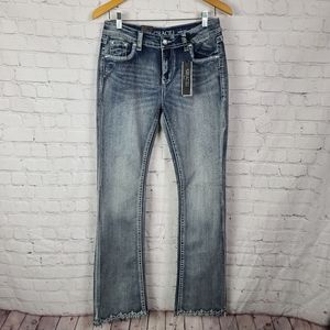 GRACE Jeans 3D Eagle Pockets Sz 28.
